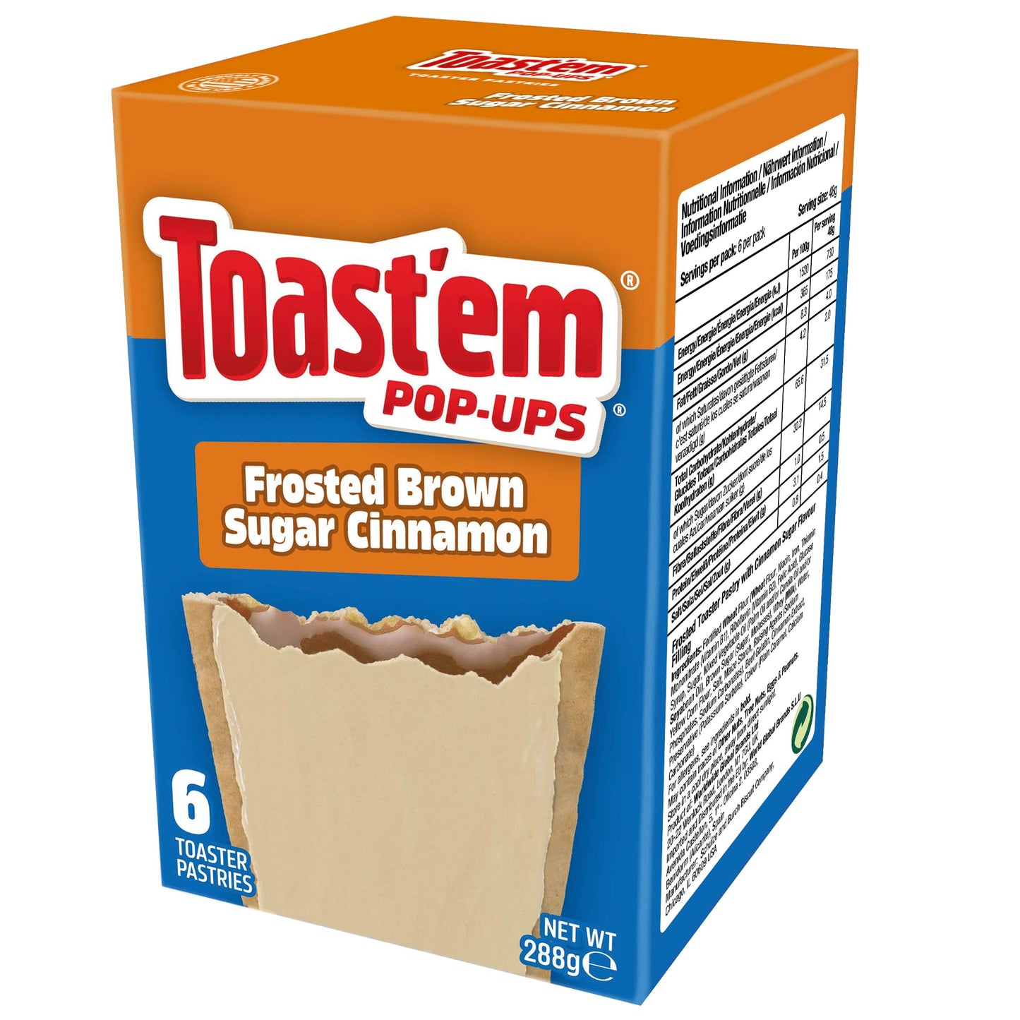 Toast'em Pop-Ups Frosted Brown Sugar Cinnamon 288g x 3
