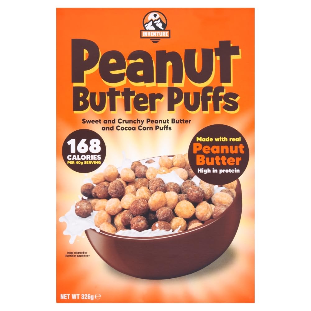 Inventure Peanut Butter Puffs 326g x 2