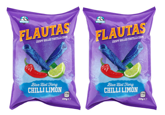Inventure Flautas Blue Hot Fiery Chilli Limon 60g x 2