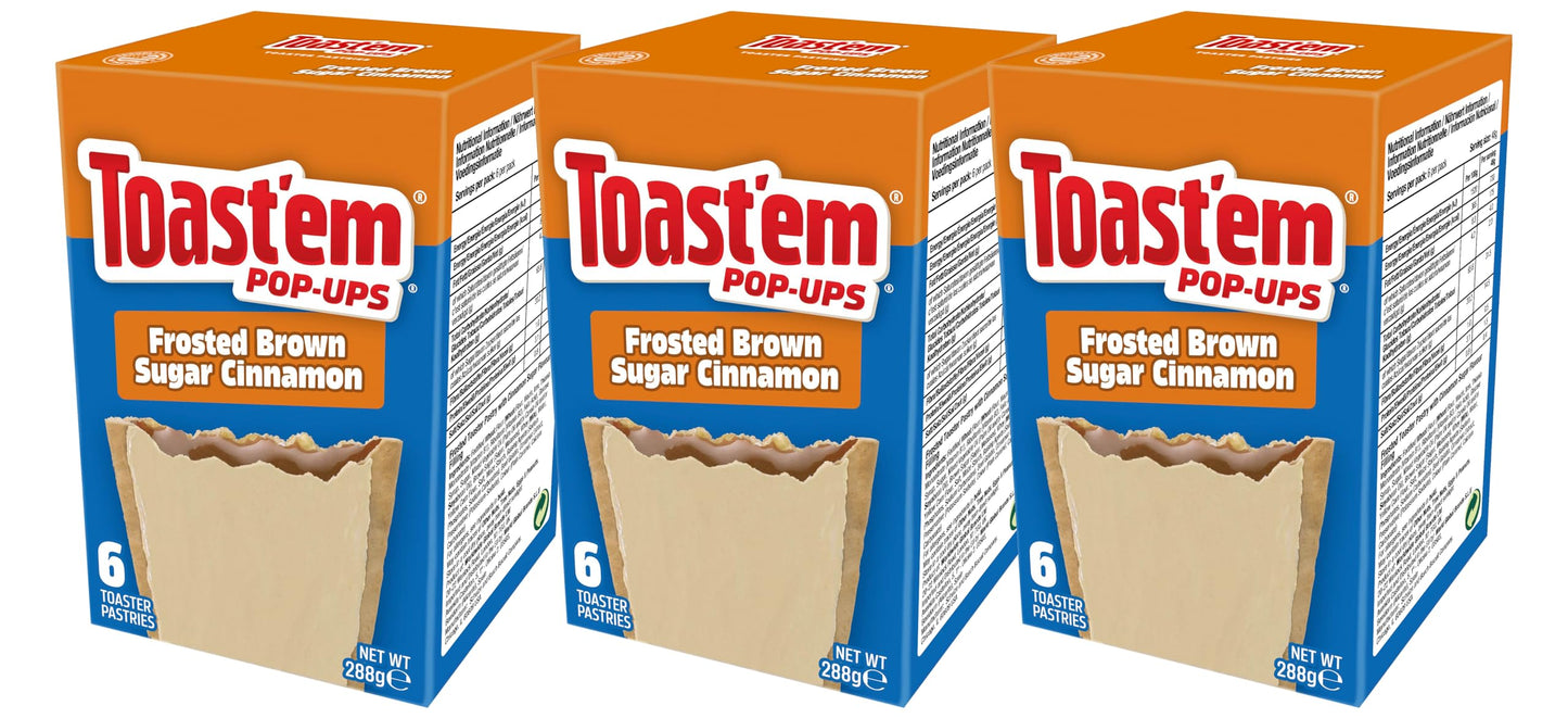 Toast'em Pop-Ups Frosted Brown Sugar Cinnamon 288g x 3