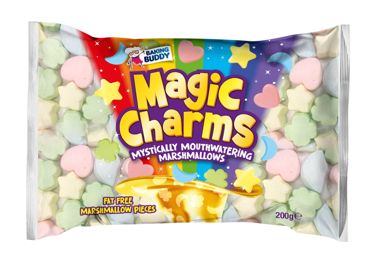 Magic Charms Vanilla Flavoured Marshmallow 200 g x 4