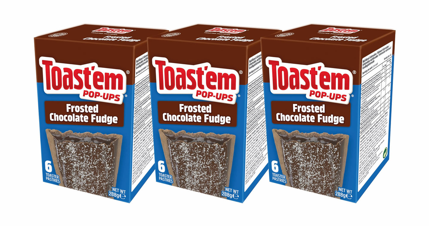 Toast'em Pop-Ups Frosted Chocolate Fudge 288g x 3