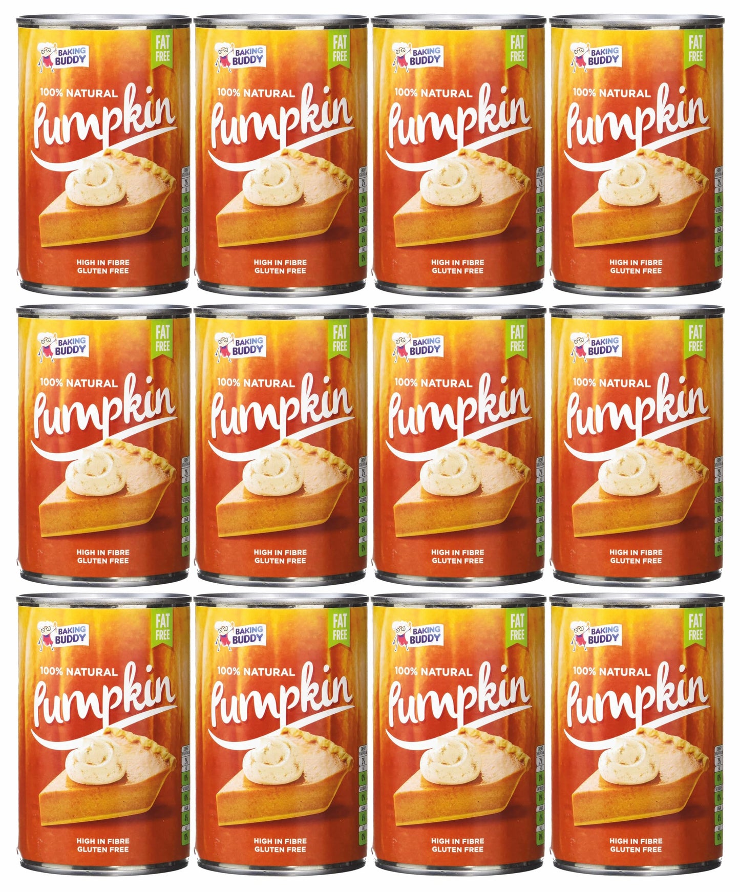 Baking Buddy Tinned Pumpkin Puree - 425g x 12