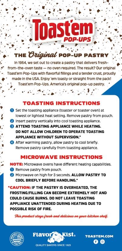 Toast'em Pop-Ups Frosted Cookies & Crème 288g x 3