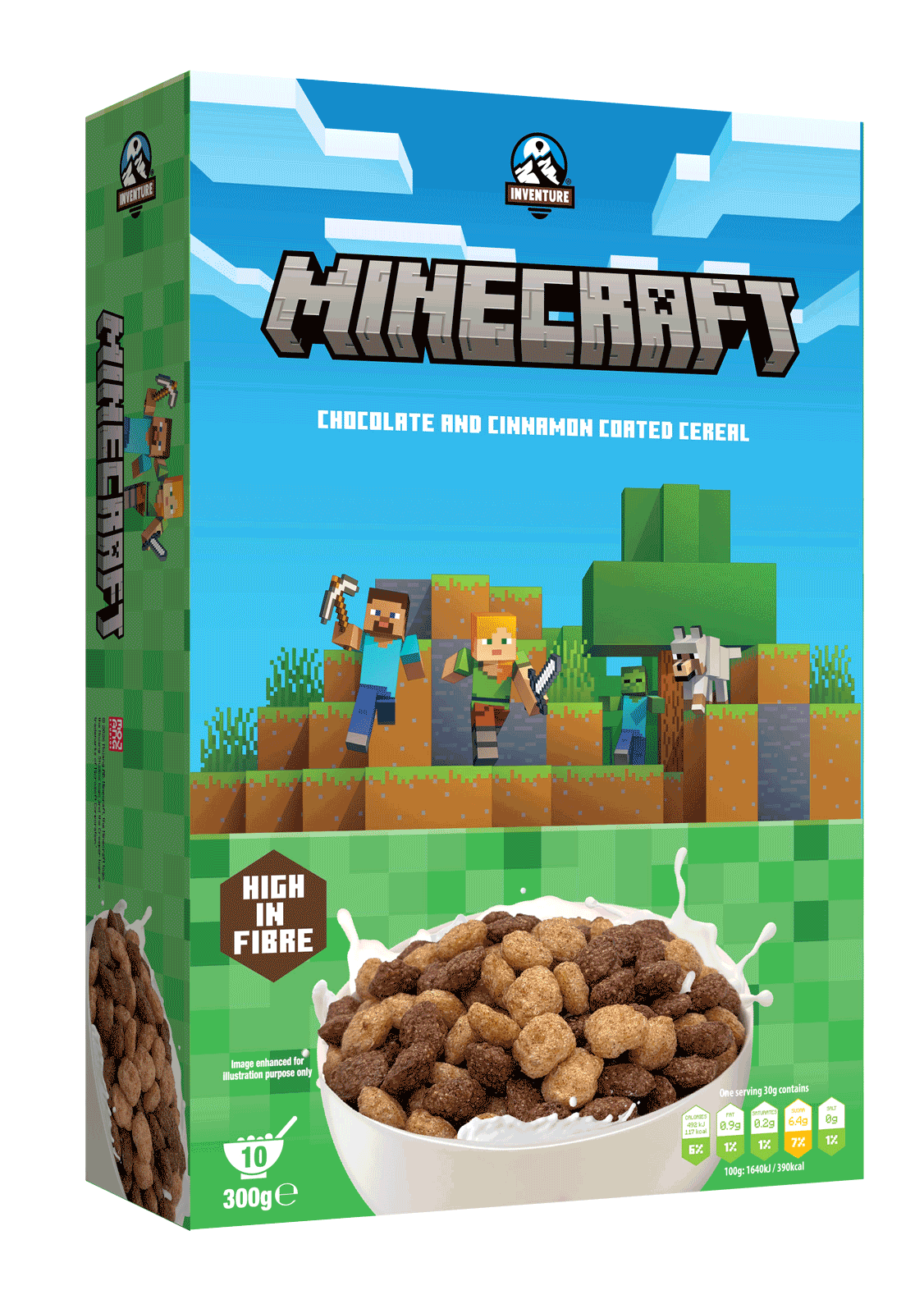 Inventure Minecraft Cereal 300g x 2