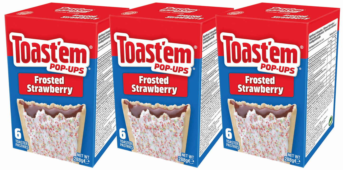 Toast'em Pop-Ups Frosted Strawberry 288g x 3