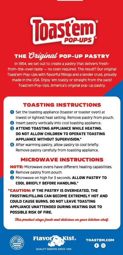Toast'em Pop-Ups Frosted Strawberry 288g x 3