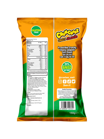 Inventure Cruncheez Cheezy Jalapeno 150g x 8