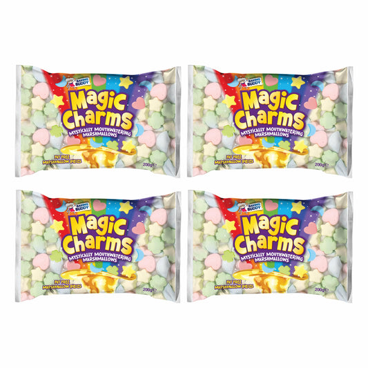 Magic Charms Vanilla Flavoured Marshmallow 200 g x 4