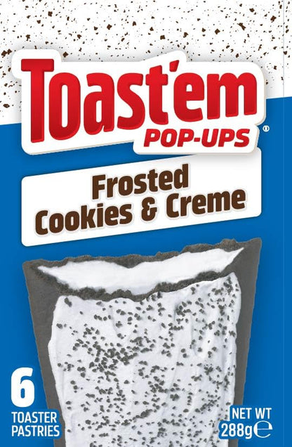 Toast'em Pop-Ups Frosted Cookies & Crème 288g x 3