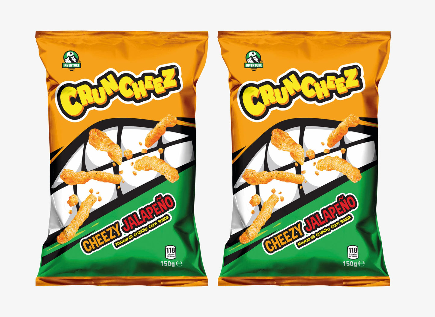 Inventure Cruncheez Cheezy Jalapeno 150g x 2